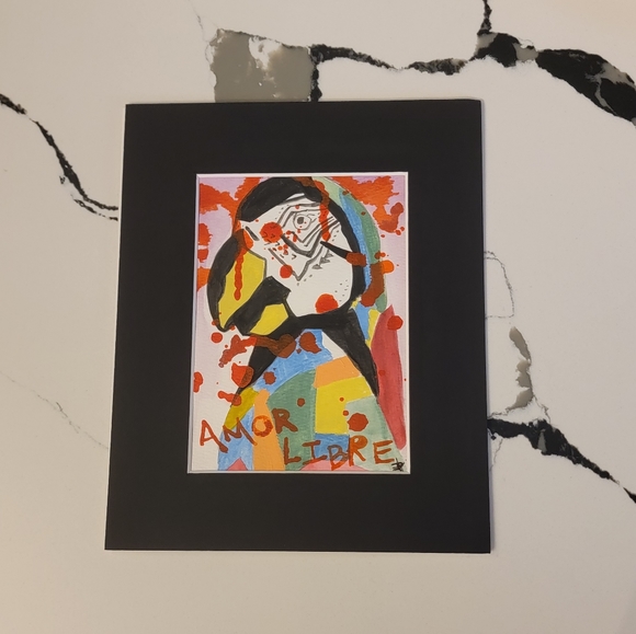 Original Watercolor Parrot Painting Bird Art - Picture 3 of 10